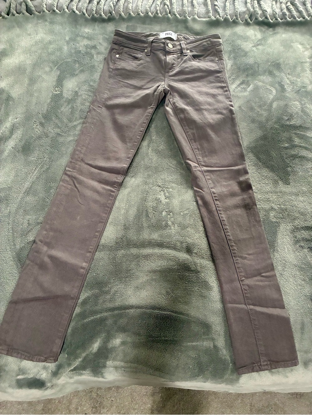 PAIGE Women's Charcoal Skinny Jeans